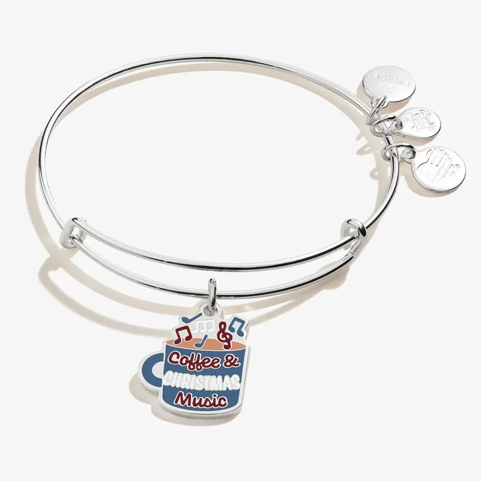 ‘Coffee & Christmas Music’ Charm Bangle