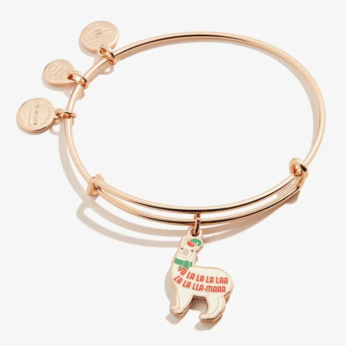 ‘FALALA’ Christmas Llama Charm Bangle