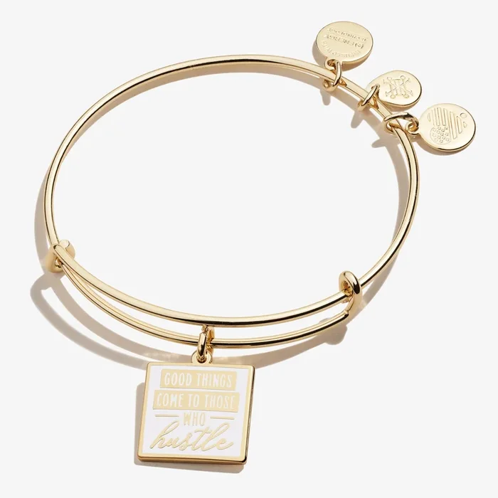 ‘Good Things Come to Those Who Hustle’ Charm Bangle