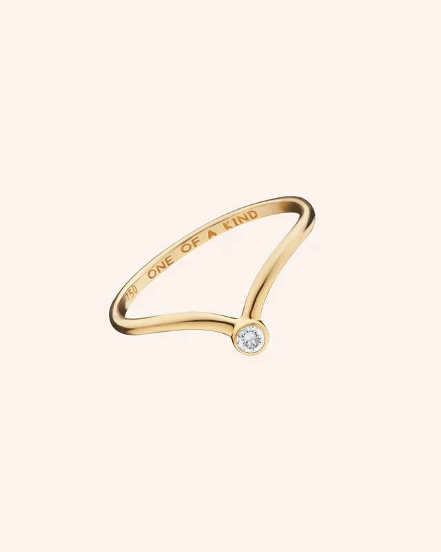 “One of a Kind” Poesy Stackable Diamond Ring