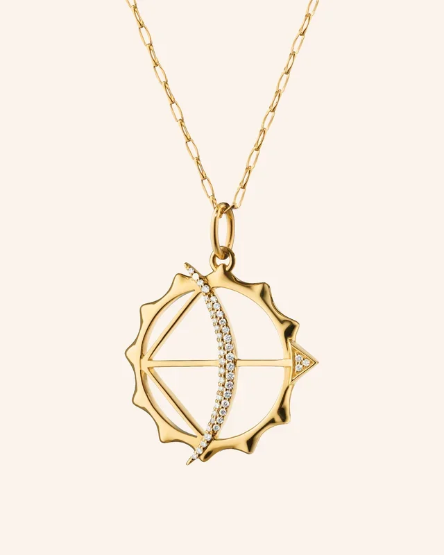 “Strength” Apollo Necklace with Diamonds
