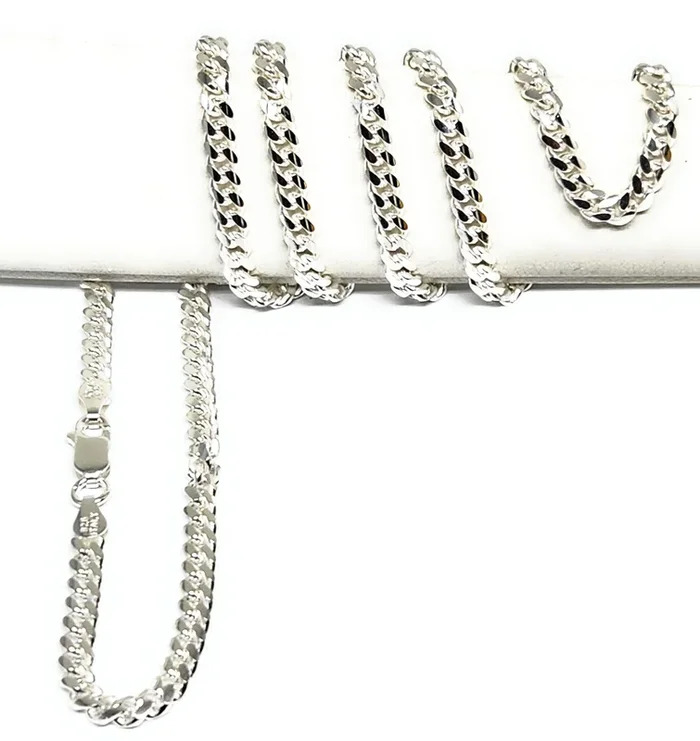 .925 Silver Miami Cuban Link Chain 18-24 inch 4.2mm Width