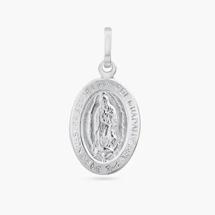 925 Sterling Silver Anti-Tarnish Engravable Guadalupe Pendant – ARP00056