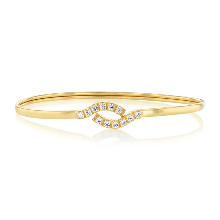 9ct Silverfilled Fancy Curved Bangle