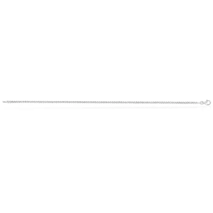 9ct White Gold 19cm Zirconia Tennis Bracelet