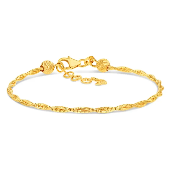 9ct Yellow Gold Omega 19cm Bracelet
