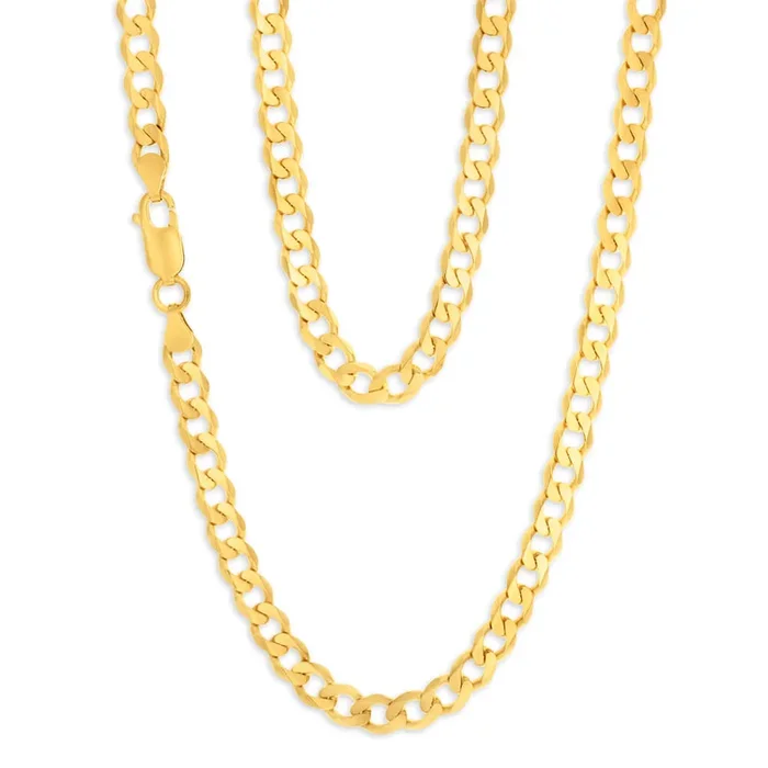 9ct Yellow Solid Gold “Noah” Curb Chain