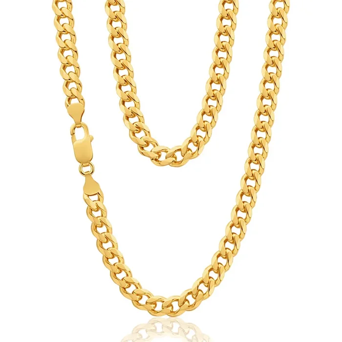9ct Yellow Solid Gold “Theo” Curb Chain
