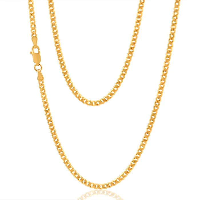 9ct Yellow Solid Gold Curb “Colt” Chain