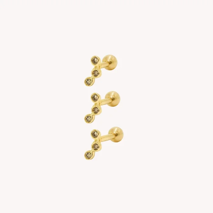 Alba Brown Diamond Piercing