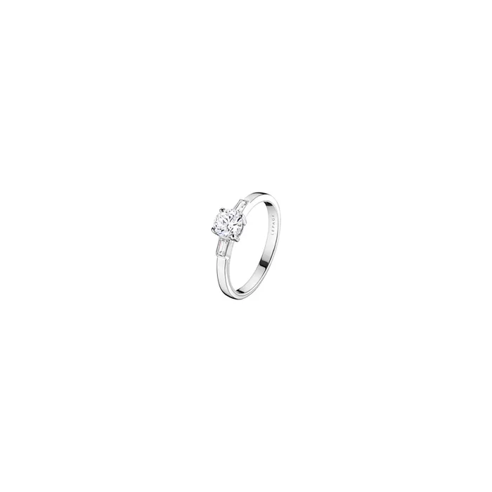 Albert engagement ring in white gold and diamonds | LEPAGE