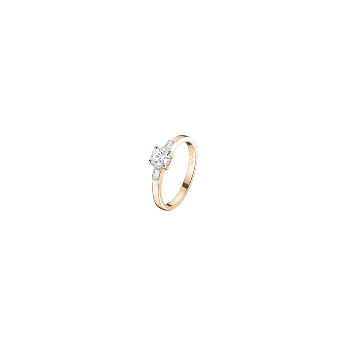 Albert engagement ringin rose gold and diamonds | LEPAGE