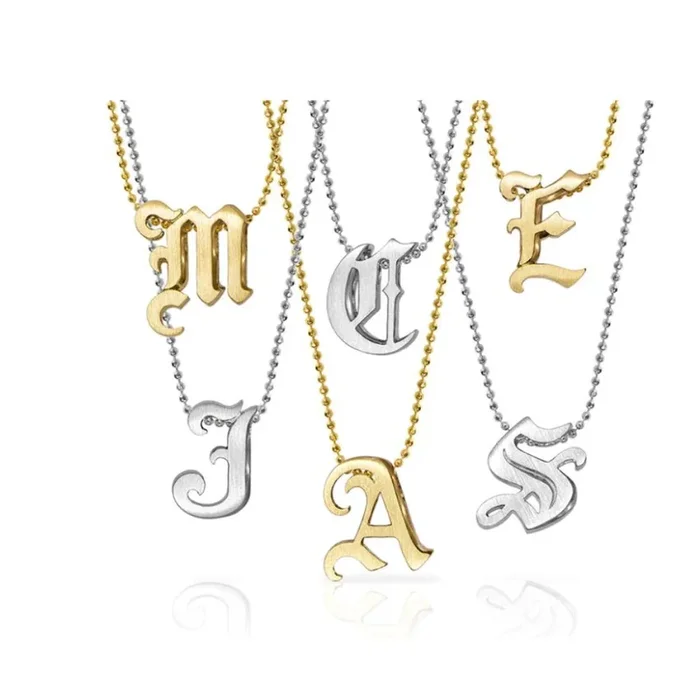 Alex Woo Origin Letter Necklace in Sterling Silver – Specify Letter