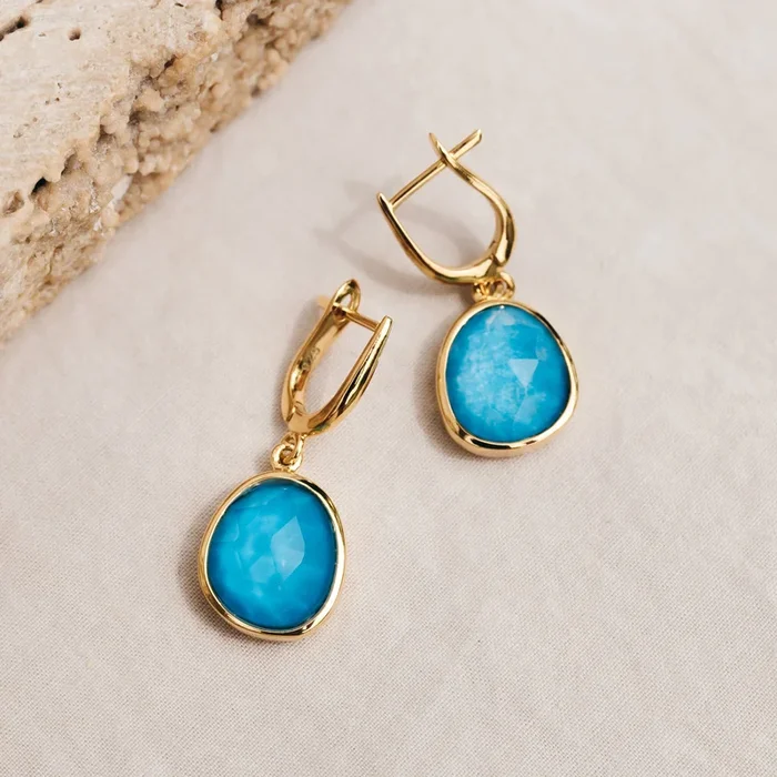 Amalfi Blue Statement Earrings – Serendipity
