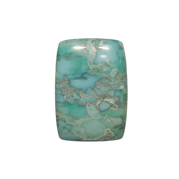 Amazonite 1PC Large 8×12 MM Emerald Cabochon Green Luster semi Precious Loose Gemstones