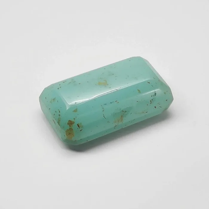 Amazonite 1PC Medium 7×14 MM Baguette Cabochon Green Genuine semi Precious Precious Gemstone