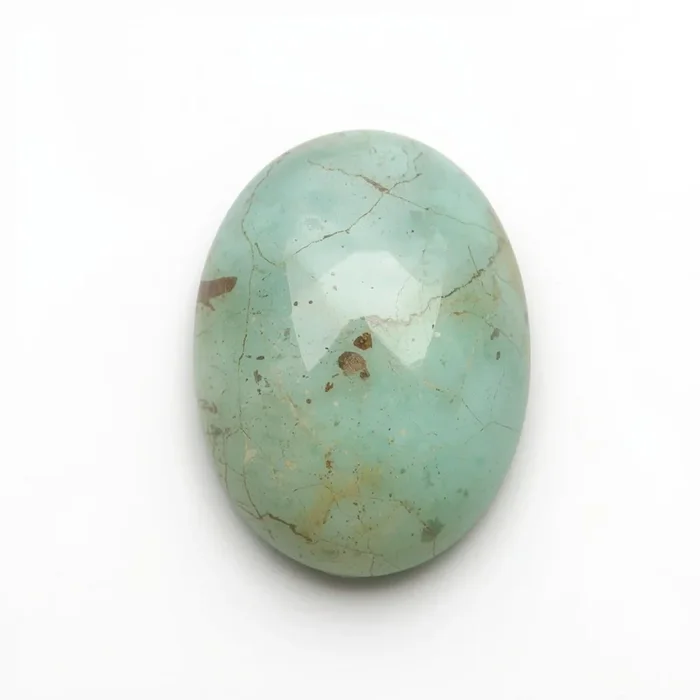 Amazonite 1PC Medium 8×10 MM Oval Cabochon Green Sparkling semi Precious Loose Gemstone