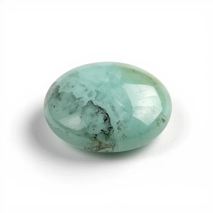 Amazonite 1PC Medium 9×9 MM Round Cabochon Green Lustrous semi Precious Gems