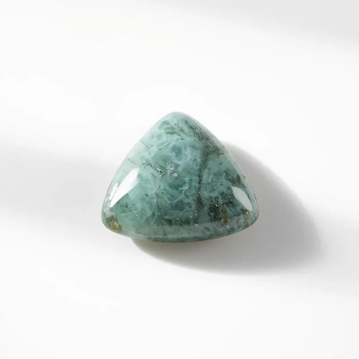 Amazonite 1PC Medium 9×9 MM Triangle Cabochon Green Lustrous semi Precious Semi Precious Gemstone