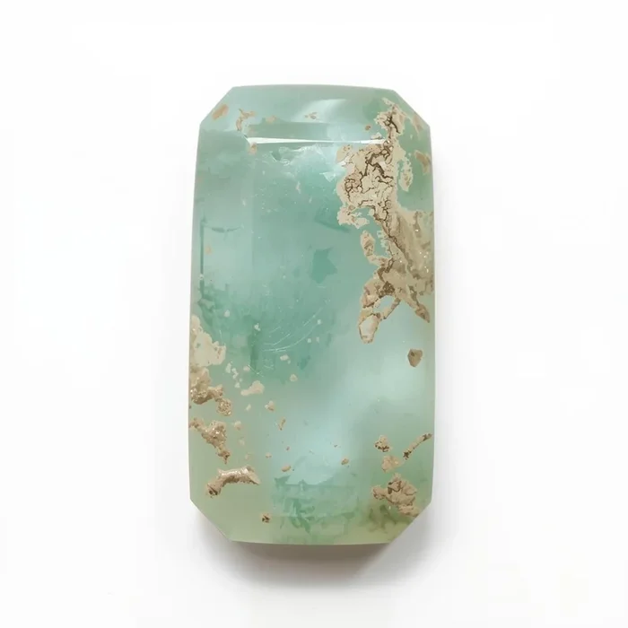 Amazonite 1PC Small 5×10 MM Baguette Cabochon Green High-Quality semi Precious Loose Gemstones