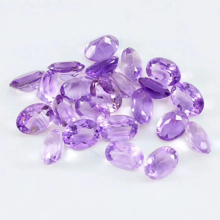 Amethyst 1PC Large 9×11 MM Oval Faceted Purple Fine Semi Precious Gems