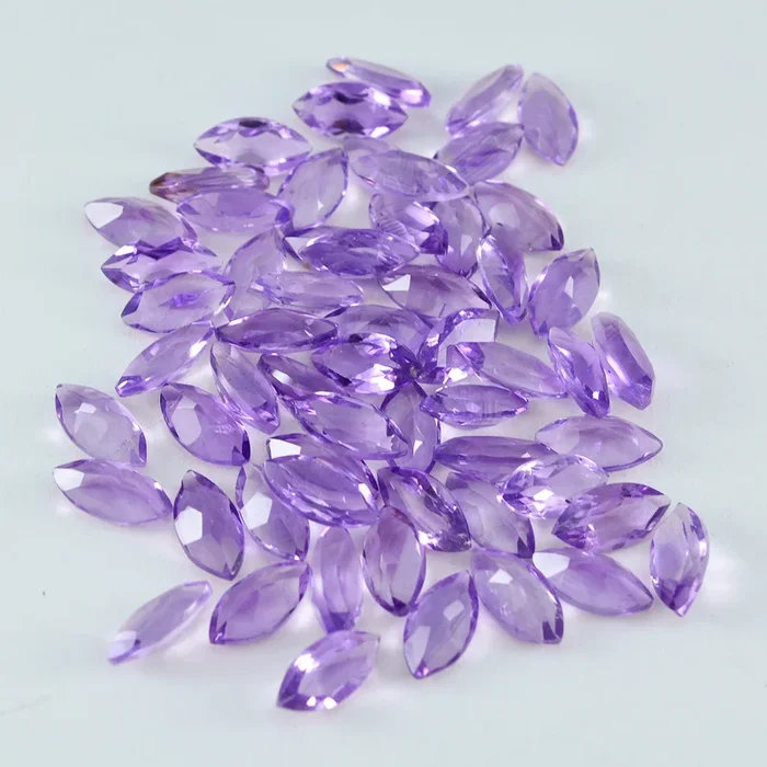 Amethyst 1PC Small 6×12 MM Marquise Faceted Purple Pure Semi Precious Loose Gemstones