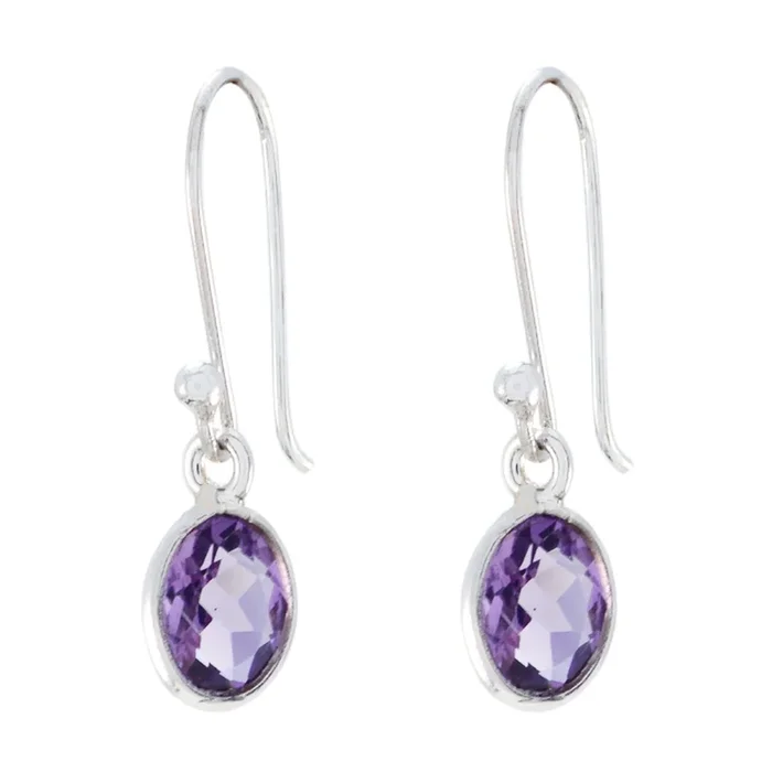 Amethyst Australian Micaela multiple Dangle Purple 925 Silver Earring