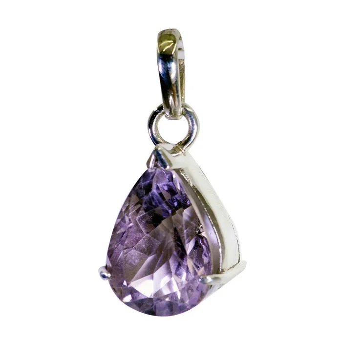 Amethyst Eye-catching Spanish 925 Silver Solitaire Teresa Luxurious Purple Pendant Jewelry