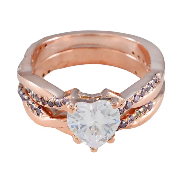 Amethyst Halo Latin American 92.5 Silver Purple Gemstones Eye-catching Heart Ring Jewellery
