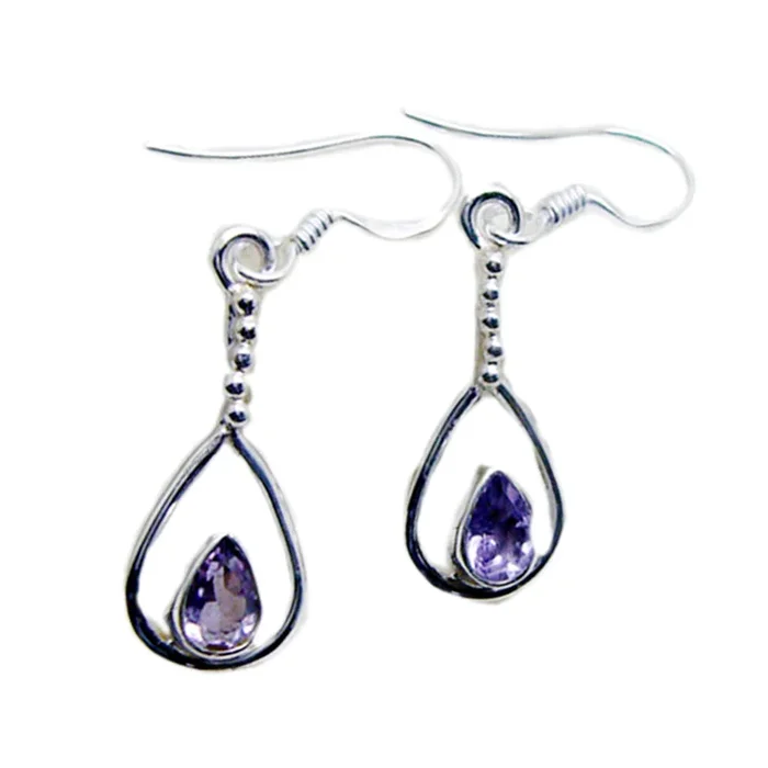 Amethyst Latin American Charlotte multiple Dangle Purple 92.5 Silver Earring