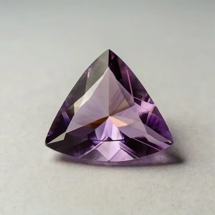 Ametrine 1PC Tiny 6×6 MM Triangle Faceted Multicolor Polished Semi Precious Loose Gems