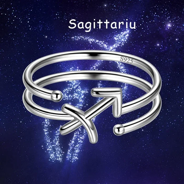 Anelli Sagittario Segno zodiacale Gioielli Donne Ragazze Regali di compleanno Argento sterling 925