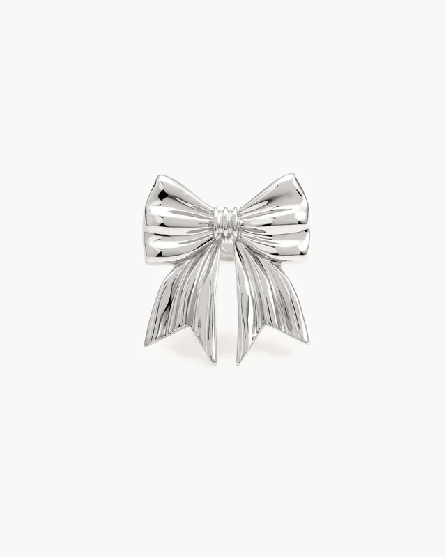 Anello a fiocco in argento