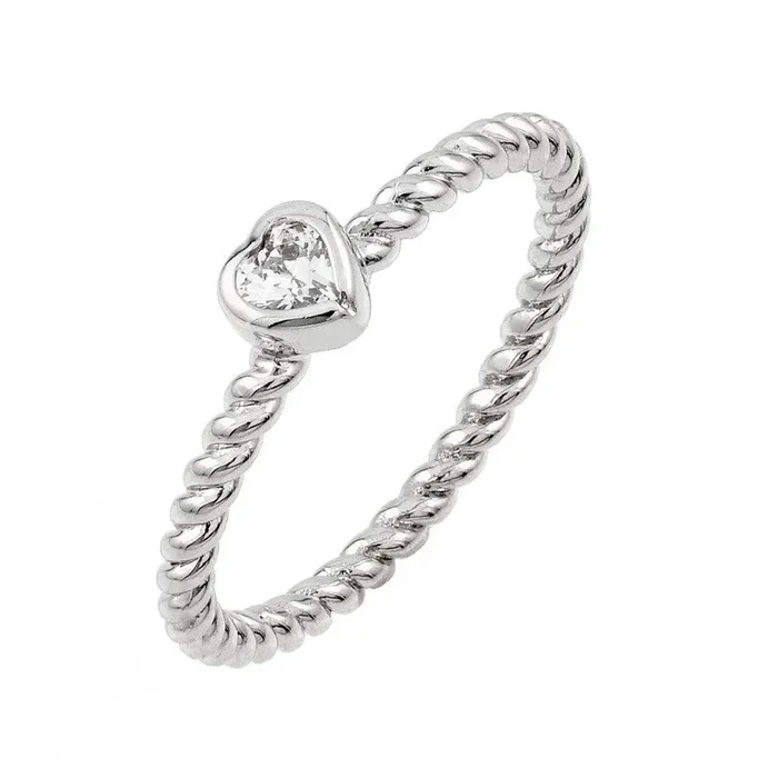 Anillo de plata 925 con circonita cúbica chapada en rodio – BGR00858