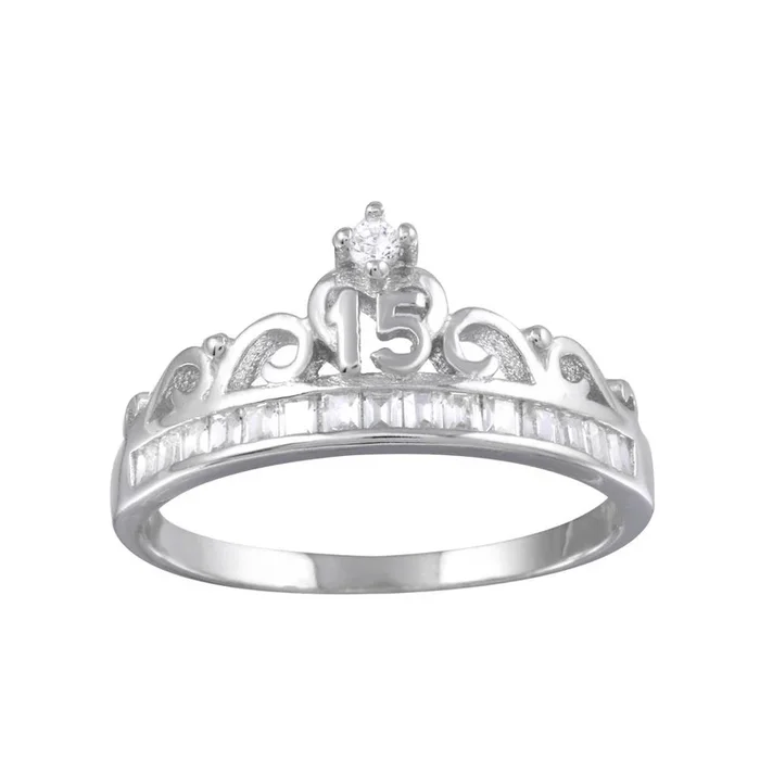 Anillo de plata de ley 925 rodiada con circonitas cúbicas – TMR00006