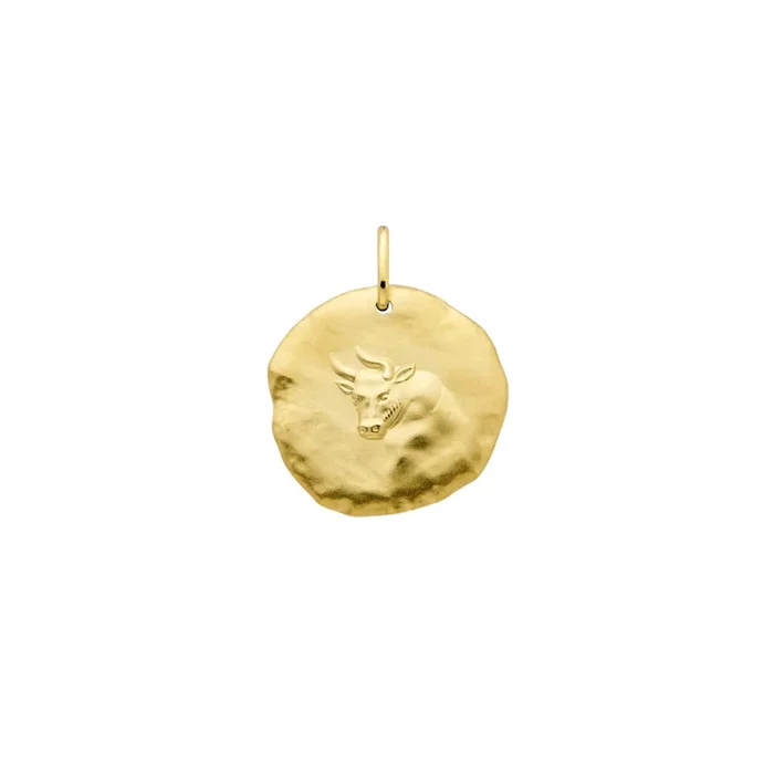 Arthus Bertrand Astro Taureau medal in yellow gold 23 mm – Lepage