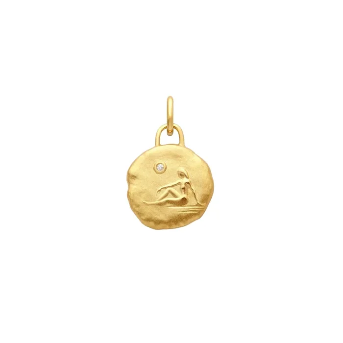 Arthus Bertrand Astro Virgin medal in yellow gold 15 mm – Lepage