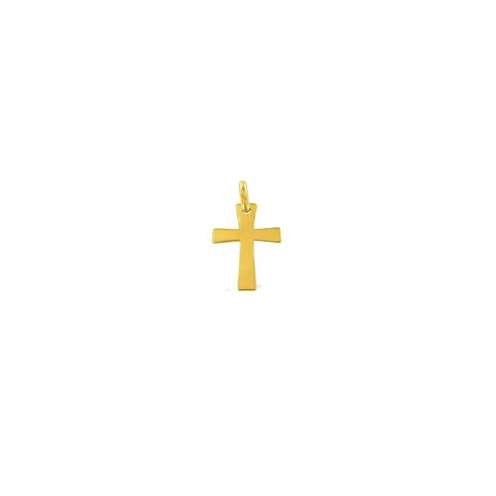 Arthus Bertrand Flared Cross Pendant in yellow gold | LEPAGE