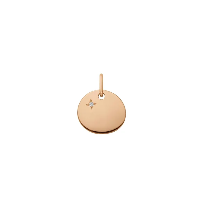 Arthus Bertrand My Little Star pebble medal rose gold diamond – Lepage