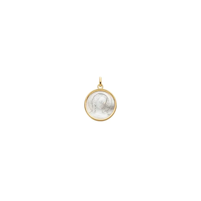 Arthus Bertrand Virgo Amabilis medal in gold and mother of pearl- Lepage