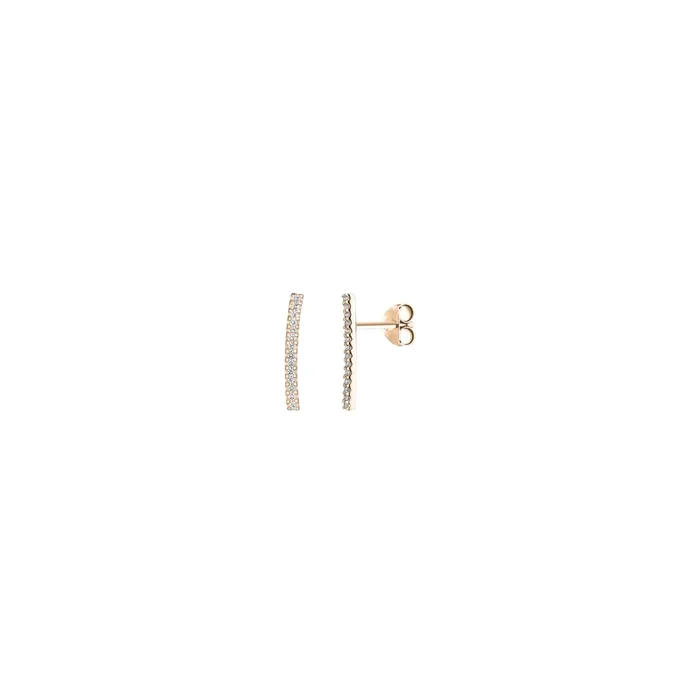 Audacieuse earrings in rose gold and diamonds | LEPAGE