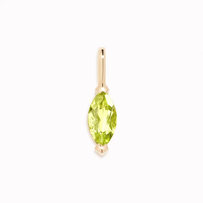 August Birthstone Pendant 14k Gold – Olivine