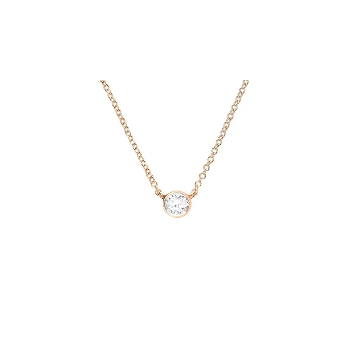 Aurore necklace in rose gold and diamonds – Lepage