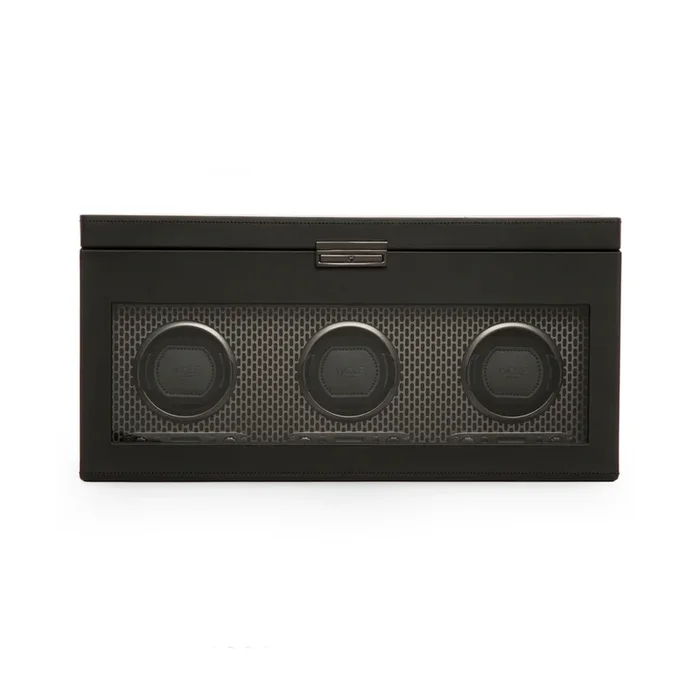 Axis Powder Coat Triple Watches Winder with storage | Wolf 1834 – Lepage