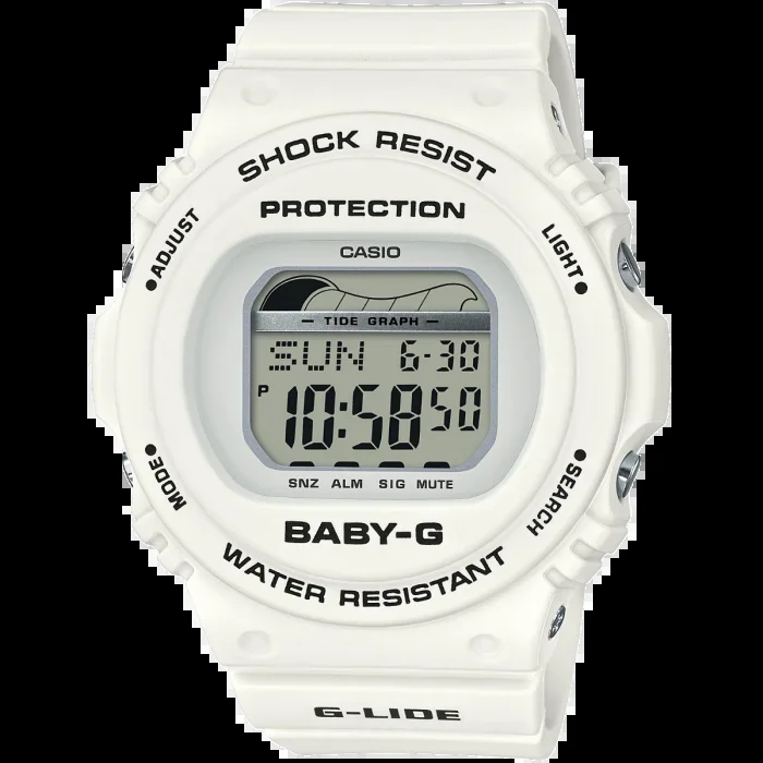 Baby-G BLX-570-7DR White Resin Womens Watch
