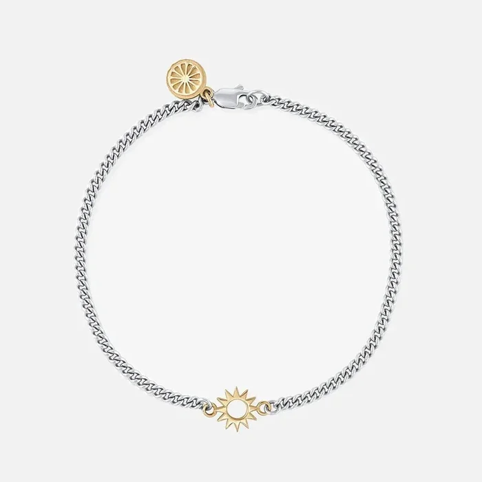 Baby Spur Chain Bracelet, Silver
