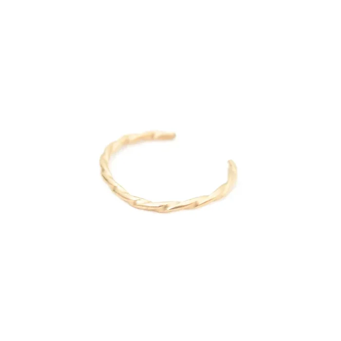Bague d’oreille GM (or laminé 585/1000) – Torsade