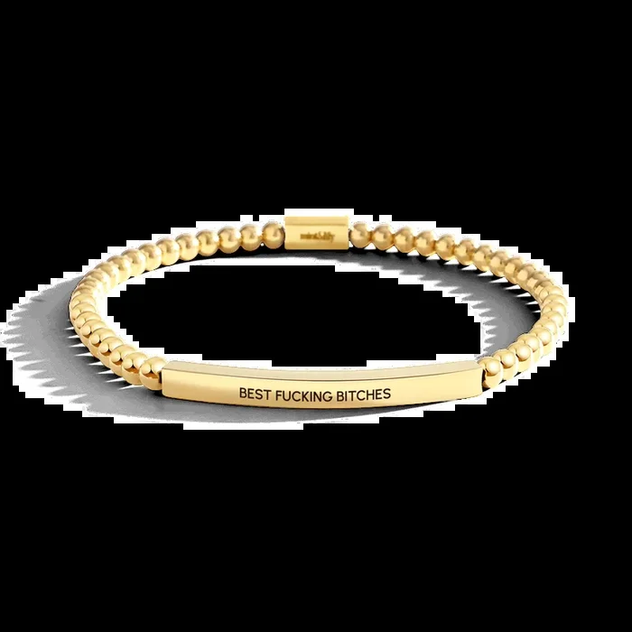 Best Fucking Bitches Beaded Inspire Bracelet