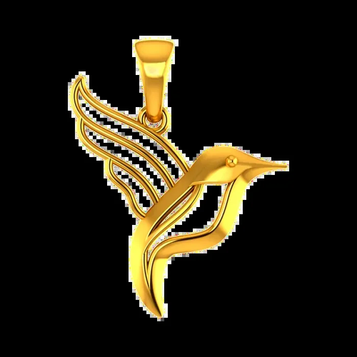 Bird Shaped 22k Gold Pendant
