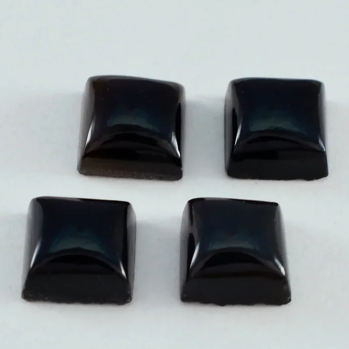 Black Onyx 1PC Medium 9×9 MM Square Cabochon Black Natural semi Precious Semi Precious Gemstone